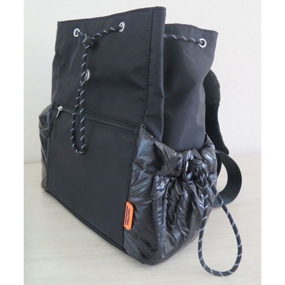 Nautica CN1723/N08 Unisex Black Nylon "Seas The Day" Backpack Tote Bag $100 - Picture 8 of 10